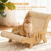 C-type all inclusive sisal cat lounge chair - integrated aesthetic, a natural decompression and relaxation place for cats