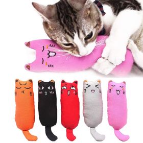 Catnip Toy; Cat Chew Toy Bite Resistant Catnip Toys; pack of 3; Catnip Filled Cartoon Mice Cat Teething Chew Toy (Color: Gray)