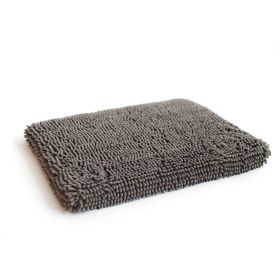 DGS Pet Products Dirty Dog Cushion Pad Small Brown 19" x 24" x 2.5" (Color: Grey, size: large)